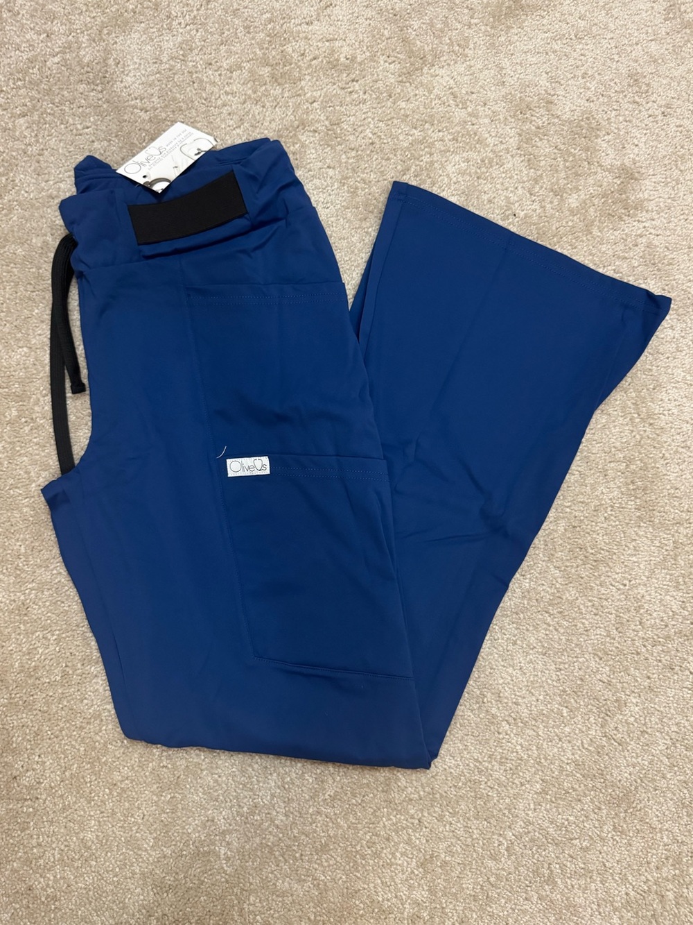 Women’s Navy Bootcut Scrub Pants